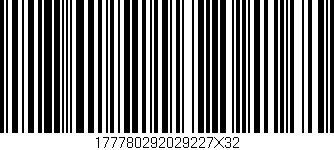 Código de barras (EAN, GTIN, SKU, ISBN): '177780292029227X32'