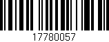 Código de barras (EAN, GTIN, SKU, ISBN): '17780057'