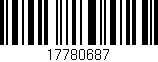 Código de barras (EAN, GTIN, SKU, ISBN): '17780687'