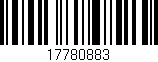 Código de barras (EAN, GTIN, SKU, ISBN): '17780883'