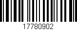 Código de barras (EAN, GTIN, SKU, ISBN): '17780902'