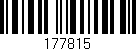 Código de barras (EAN, GTIN, SKU, ISBN): '177815'
