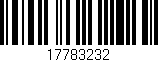 Código de barras (EAN, GTIN, SKU, ISBN): '17783232'