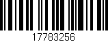 Código de barras (EAN, GTIN, SKU, ISBN): '17783256'