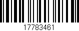 Código de barras (EAN, GTIN, SKU, ISBN): '17783461'