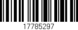 Código de barras (EAN, GTIN, SKU, ISBN): '17785297'