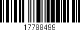 Código de barras (EAN, GTIN, SKU, ISBN): '17788499'