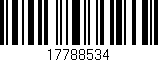 Código de barras (EAN, GTIN, SKU, ISBN): '17788534'