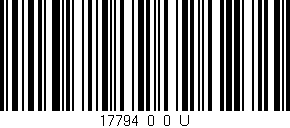 Código de barras (EAN, GTIN, SKU, ISBN): '17794_0_0_U'