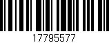 Código de barras (EAN, GTIN, SKU, ISBN): '17795577'