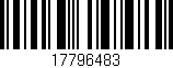 Código de barras (EAN, GTIN, SKU, ISBN): '17796483'