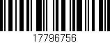 Código de barras (EAN, GTIN, SKU, ISBN): '17796756'
