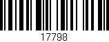 Código de barras (EAN, GTIN, SKU, ISBN): '17798'