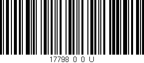 Código de barras (EAN, GTIN, SKU, ISBN): '17798_0_0_U'