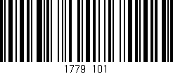 Código de barras (EAN, GTIN, SKU, ISBN): '1779/101'