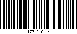 Código de barras (EAN, GTIN, SKU, ISBN): '177_0_0_M'