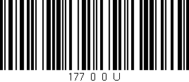 Código de barras (EAN, GTIN, SKU, ISBN): '177_0_0_U'