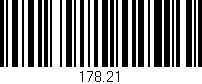 Código de barras (EAN, GTIN, SKU, ISBN): '178.21'