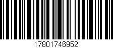 Código de barras (EAN, GTIN, SKU, ISBN): '17801746952'