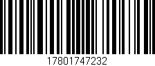 Código de barras (EAN, GTIN, SKU, ISBN): '17801747232'