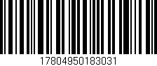 Código de barras (EAN, GTIN, SKU, ISBN): '17804950183031'