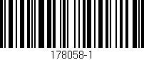 Código de barras (EAN, GTIN, SKU, ISBN): '178058-1'