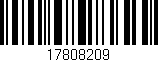 Código de barras (EAN, GTIN, SKU, ISBN): '17808209'