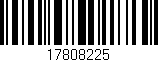 Código de barras (EAN, GTIN, SKU, ISBN): '17808225'