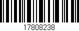 Código de barras (EAN, GTIN, SKU, ISBN): '17808238'