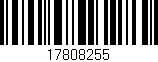 Código de barras (EAN, GTIN, SKU, ISBN): '17808255'