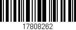 Código de barras (EAN, GTIN, SKU, ISBN): '17808262'