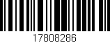Código de barras (EAN, GTIN, SKU, ISBN): '17808286'