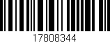 Código de barras (EAN, GTIN, SKU, ISBN): '17808344'