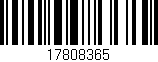 Código de barras (EAN, GTIN, SKU, ISBN): '17808365'