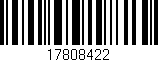 Código de barras (EAN, GTIN, SKU, ISBN): '17808422'
