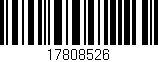 Código de barras (EAN, GTIN, SKU, ISBN): '17808526'