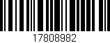 Código de barras (EAN, GTIN, SKU, ISBN): '17808982'