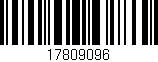 Código de barras (EAN, GTIN, SKU, ISBN): '17809096'