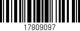Código de barras (EAN, GTIN, SKU, ISBN): '17809097'