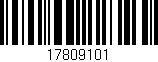 Código de barras (EAN, GTIN, SKU, ISBN): '17809101'