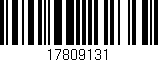 Código de barras (EAN, GTIN, SKU, ISBN): '17809131'
