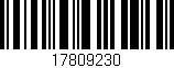 Código de barras (EAN, GTIN, SKU, ISBN): '17809230'