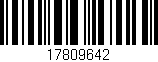 Código de barras (EAN, GTIN, SKU, ISBN): '17809642'