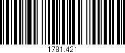 Código de barras (EAN, GTIN, SKU, ISBN): '1781.421'