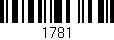 Código de barras (EAN, GTIN, SKU, ISBN): '1781'
