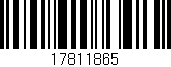Código de barras (EAN, GTIN, SKU, ISBN): '17811865'