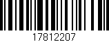 Código de barras (EAN, GTIN, SKU, ISBN): '17812207'