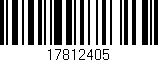 Código de barras (EAN, GTIN, SKU, ISBN): '17812405'
