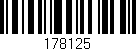 Código de barras (EAN, GTIN, SKU, ISBN): '178125'