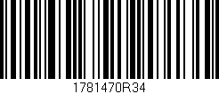 Código de barras (EAN, GTIN, SKU, ISBN): '1781470R34'
